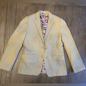 Khaki cotton blazer boys 12